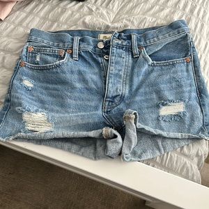 Madewell size 25 relaxed denim shorts